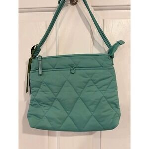 Vera Bradley Original Hipster Crossbody Quilted Bag Beryl Green New With Tags